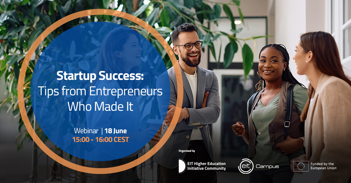 Promotional image for EIT Campus and EIT Higher Education Initiative Community's webinar